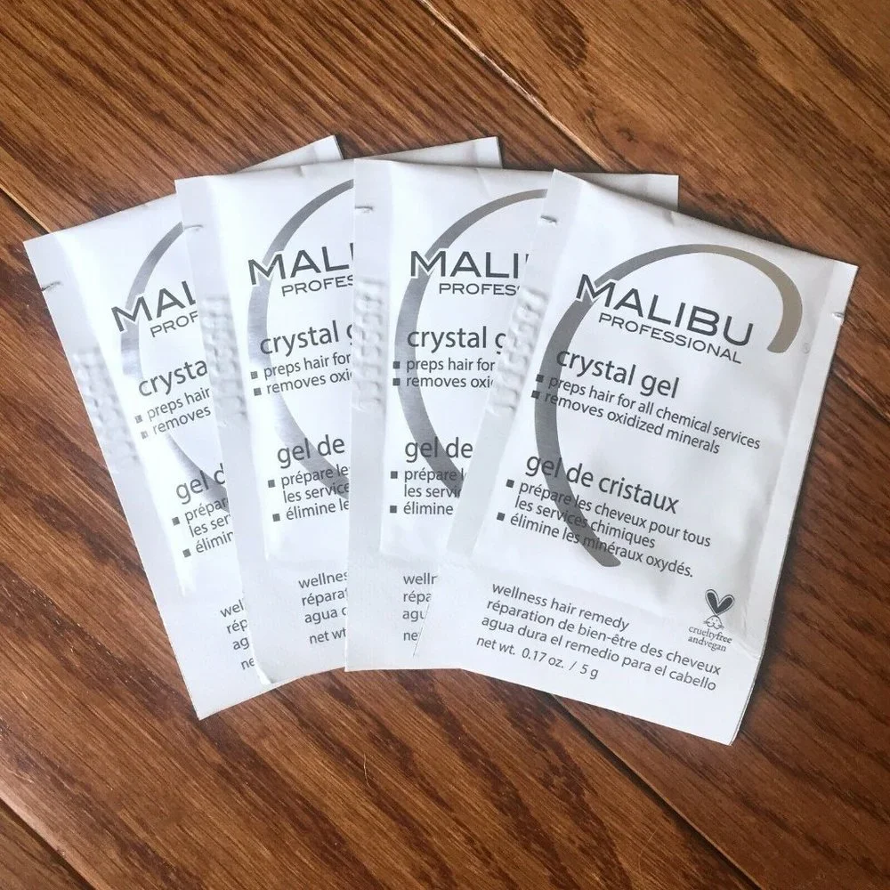 x4‎ Malibu C Crystal Gel Treatments + 4 Caps